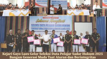 Kejari Gayo Lues Gelar Seleksi Duta Pelajar Sadar Hukum 2025 “Bangun Generasi Muda Taat Aturan dan Berintegritas”