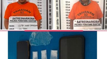 Sat Resnarkoba Polres Pematangsiantar Tangkap Dua Orang Pemilik Sabu 3,20 Gram di Jalan Sisingamangaraja