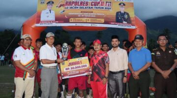 Wakapolres Aceh Selatan Resmi Tutup Turnamen Kapolres Cup II U-21