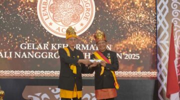 Wagub Aceh Hadiri Penganugerahan Gelar Kehormatan untuk Mendagri Tito Karnavian oleh Wali Nanggroe