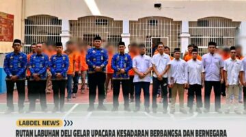 Rutan Kelas I Labuhan Deli Gelar Upacara Kesadaran Berbangsa Dan Bernegara untuk Meningkatkan Nasionalisme WBP