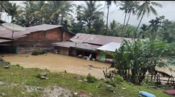 Sungai Kala Tripe Mengamuk: Akses ke Tripe Jaya Putus, Warga Terkurung Banjir