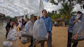  Pemerintah Kabupaten Poso menegaskan komitmennya dalam menjaga kelestarian Danau Poso melalui kegiatan restocking sidat tropis. Kegiatan ini dilaksanakan bersama Pusat Pengembangan Perikanan Asia Tenggara (SEAFDEC) dan Asosiasi Pengusaha Indonesia (Apindo) Sulawesi Tengah.
