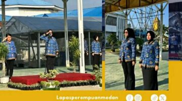 Lapas Perempuan Medan Gelar Upacara Peringatan Hari KORPRI ke-54 Dengan Khidmat