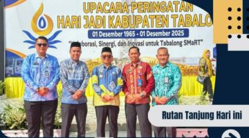 Ka’rutan Raymon Andika Girsang Apresiasi Semangat Pembangunan Tabalong Dalam Upacara Hari Jadi ke-60