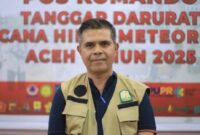 Juru Bicara Pos Komando Tanggap Darurat Bencana Hidrometeorologi Aceh2025, Murthalamuddin, S.Pd, MSP.