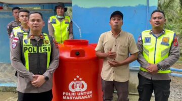 Satlantas Polres Aceh Selatan Bangun Sumur Bor untuk Warga Trumon Tengah Pascabanjir