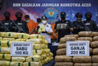BNN RI Patahkan Jaringan Aceh, Sita 360 Kg Narkotika dan Tangkap Sejumlah Tersangka
