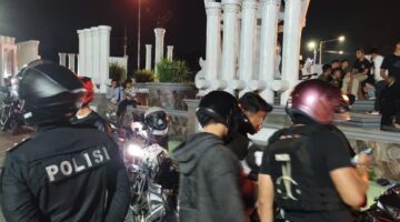 Timsus Dayok Mirah Polres Pematangsiantar Amankan Lima Sepedamotor Knalpot Brong