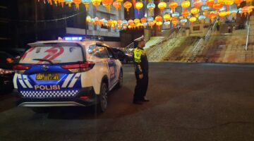 Sat Lantas Polres Pematangsiantar Laksanakan Patroli Amankan Ibadah Perayaan Tahun Baru Imlek 2026