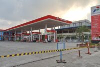 SPBU Simpang Empat Meurah Dua Pidie Jaya, Jumat sore (6/3/2026)foto jurnalis TLii.
