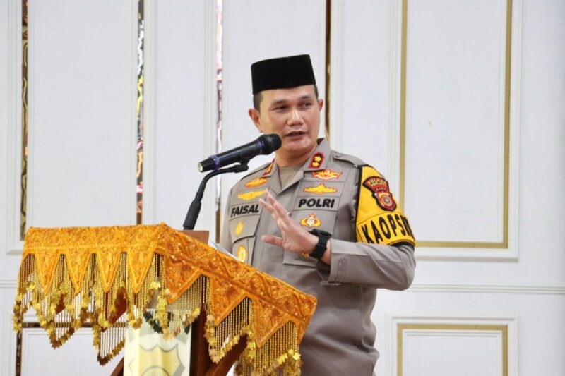 Kapolres Pidie Jaya AKBP Ahmad Faisal Pasaribu .