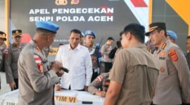 Polda Aceh Gelar Pemeriksaan Senjata Api