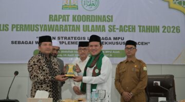 Wagub Aceh Buka Rakor MPU 2026, Perkuat Sinergi Ulama dan Umara