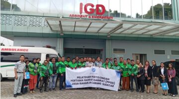 Jasa Raharja Cabang Pematangsiantar Gelar Pelatihan Penanganan Gawat Darurat Bagi Pengemudi Grab