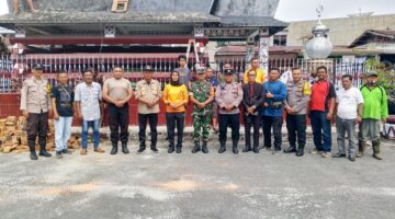Kapolsek Siantar Selatan Dampingi Camat Monitoring Kebersihan dan Pengecetan Jorat Sangnawaluh