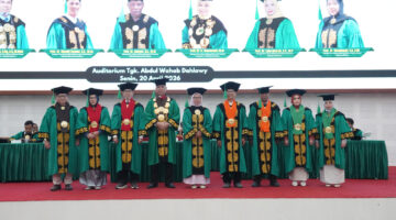 Unimal Cetak 7 Guru Besar Baru, Perkuat Peran Kampus dalam Pembangunan Nasional