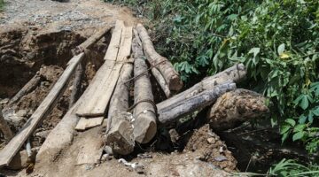 Jalan Provinsi Muara Situlen–Gelombang Aceh Tenggara Terancam Putus Akibat Banjir