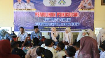 DP3AP2KB dan Bunda PAUD Hadirkan Trauma Healing bagi Anak Terdampak Bencana di Lhokseumawe
