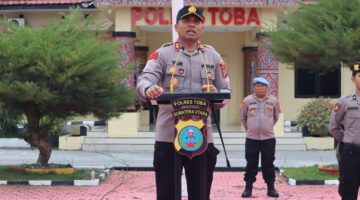 Kapolres Toba Pimpin  Apel Siaga Mayday, 95 Personil Terlatih Disiagakan