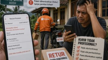 Kurir Diduga Tidak Profesional, Warga Pidie Jaya Keluhkan Paket Diretur Sepihak
