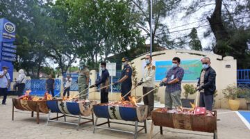 Bea Cukai Langsa Musnahkan Rokok Ilegal Senilai 1,29 M