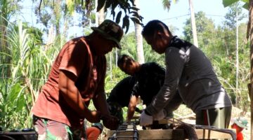 Satgas TMMD Reguler ke-128 Lanjutkan Pembangunan RTLH