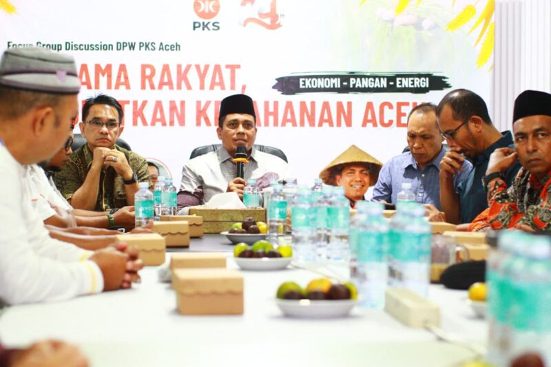 PKS Aceh Gelar FGD, Dorong Kemandirian Pangan, Ekonomi, dan Energi