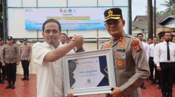 Kapolres Aceh Selatan Terima Penghargaan IKPA