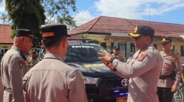 Polres Toba Serahkan Kendaraan Dinas ke Polsek