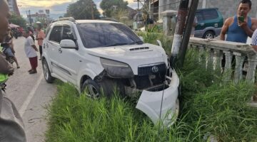 Pria Lansia Meninggal Dunia Ditabrak Mobil Terios  Saat Menyebrang Jalan di Balige