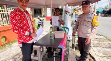 Polseķ Siantar Selatan Himbau PKL Tidak Jualan di Trotoar Disepanjang Jalan Gereja