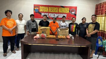 Polres Pematangsiantar Ringkus Pemilik Ganja 7,27 Kg di Jalan Sangnaualuh