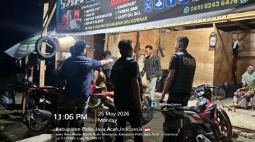 Sat Reskrim Polres Pidie Jaya Gelar Patroli URC, Antisipasi Kejahatan Jalanan hingga Dini Hari