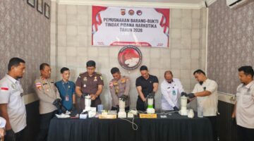 Polres Langsa Musnahkan 2,5 Kg Sabu, Puluhan Ribu Jiwa Lebih Berhasil Diselamatkan
