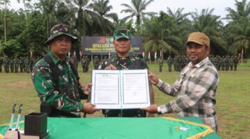 TMMD Ke-128 Kodim 0104/Aceh Timur Resmi Ditutup, Dorong Kemajuan Desa Alue Canang