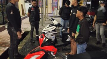 Antisipasi Guantibmas Polres Pematangsiantar Amankan Tiga Sepedamotor Knalpot Brong