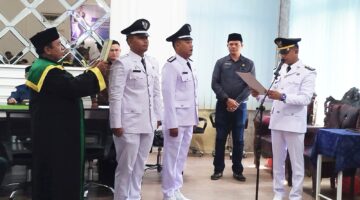 Yundi Mauliza Lantik Dua Pj Geuchik, Tegaskan Pelayanan Publik Jadi Prioritas