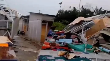 Puting Beliung Hantam Aceh Timur, Huntara Hancur dan Rumah Warga Rusak Parah