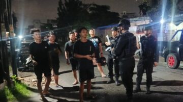 Patroli Humanis Brimob Sumut Menyapa Kota Medan, Malam Aman Warga Nyaman