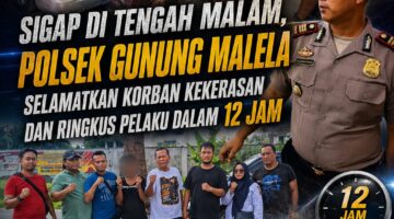 Sigap Di Tengah Malam, Polsek Gunung Malela Selamatkan Korban Kekerasan Dan Ringkus Pelaku Dalam 12 Jam