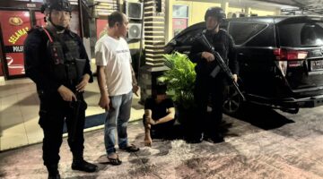 Brimob Polda Sumut Gagalkan Tawuran Dini Hari di Medan, Empat Pemuda dan Dua Kelewang Diamankan