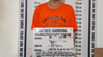 Sat Res Narkoba Polres Pematangsiantar Amankan AM Didepan Rumah