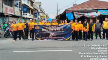 Polres Pematangsiantar Gelar Bhakti Religis Gerakan Indonesia Asri Sambut HUT Bhayangkara Ke 80 Tahun 2026
