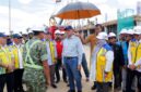 Menteri Pekerjaan Umum, Dody Hanggodo, meninjau langsung progres pembangunan Sekolah Rakyat (SR) di Kabupaten Nagan Raya, Aceh, Minggu (14/6/2026)