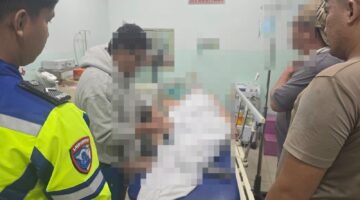 Unit Gakkum Sat Lantas Polres Pematangsiantar Cek TKP Laka Lantas di Jalan Besar Sidamanik