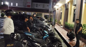 Saat Patroli,Polres Pematangsiantar Amankan Tiga Sepedamotor Knalpot Brong