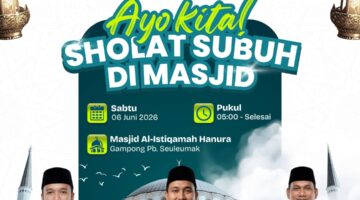SBC Ajak Masyarakat Ramaikan Shalat Subuh Berjamaah di Masjid Al-Istiqamah Hanura