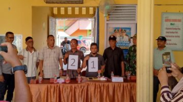 Tahapan Pilchiksung, Dua Calon Geuchik Serambi Indah Resmi Kantongi Nomor Urut