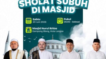 SBC Ajak Masyarakat Kota Langsa Shalat Subuh Berjamaah di Masjid Nurul Ikhlas